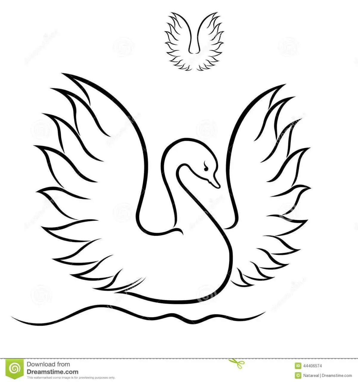 Принцесса лебедь raskraska