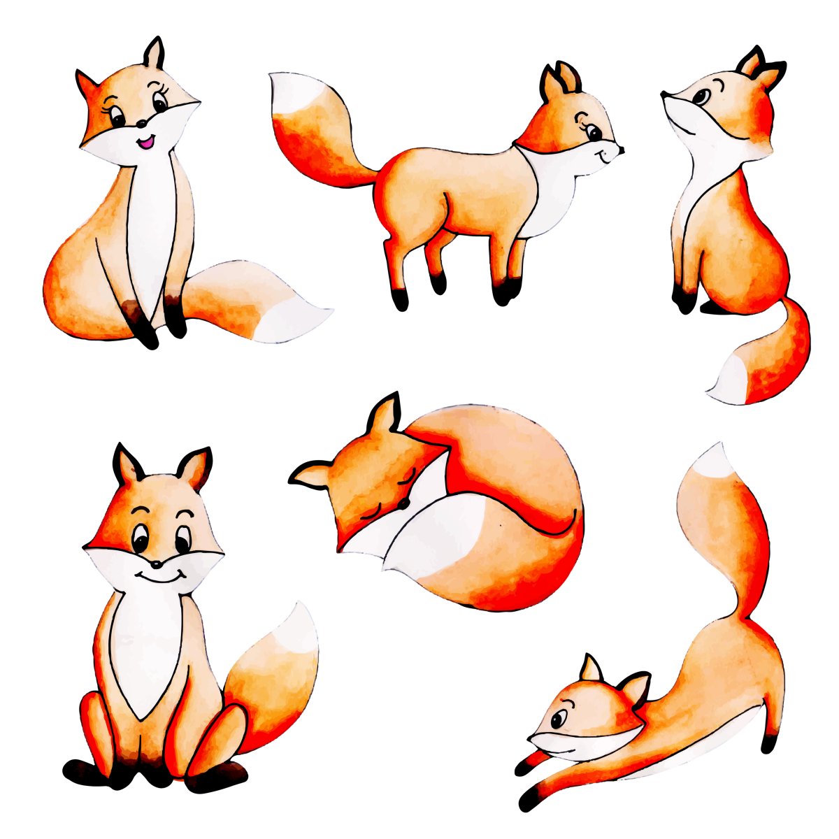 Лисенок для дошкольников