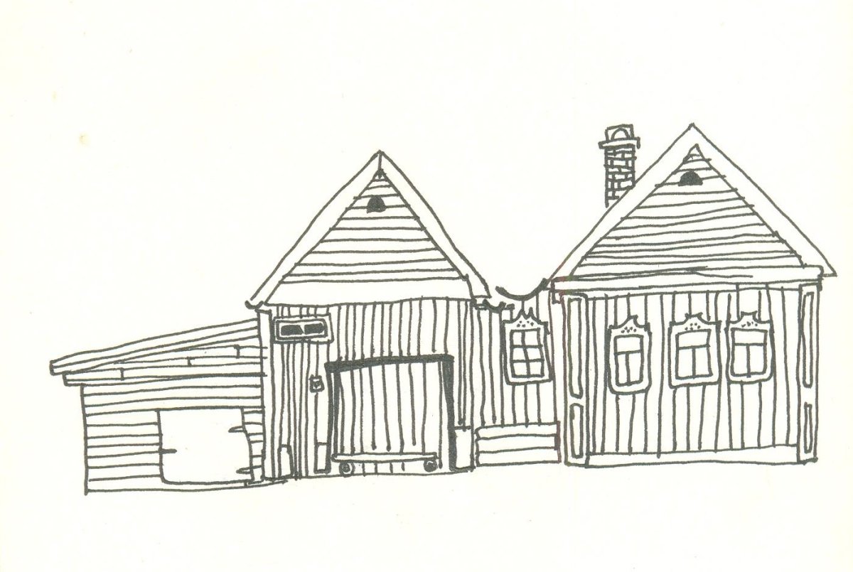Изба карандашом