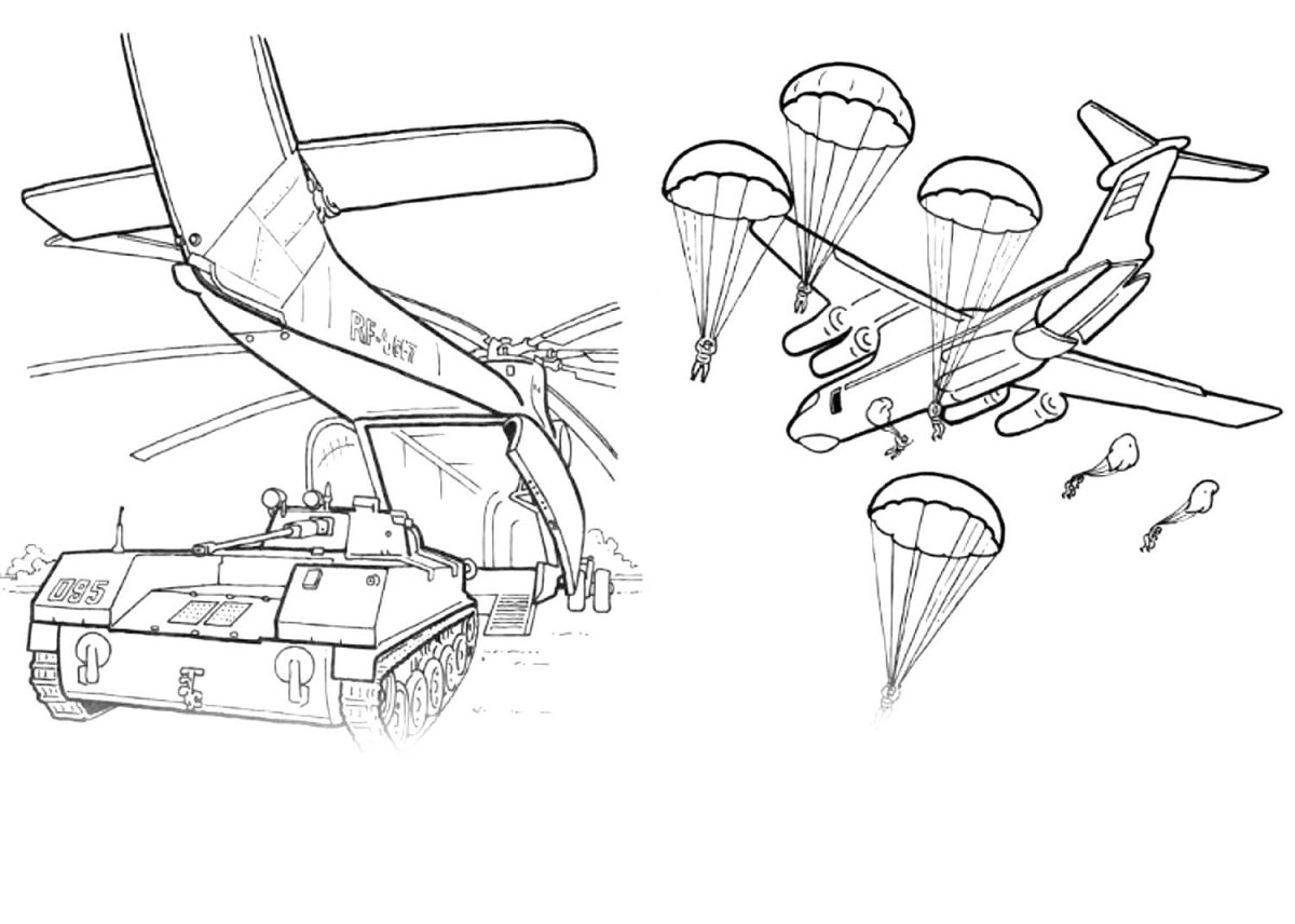 Парашютист карандашом
