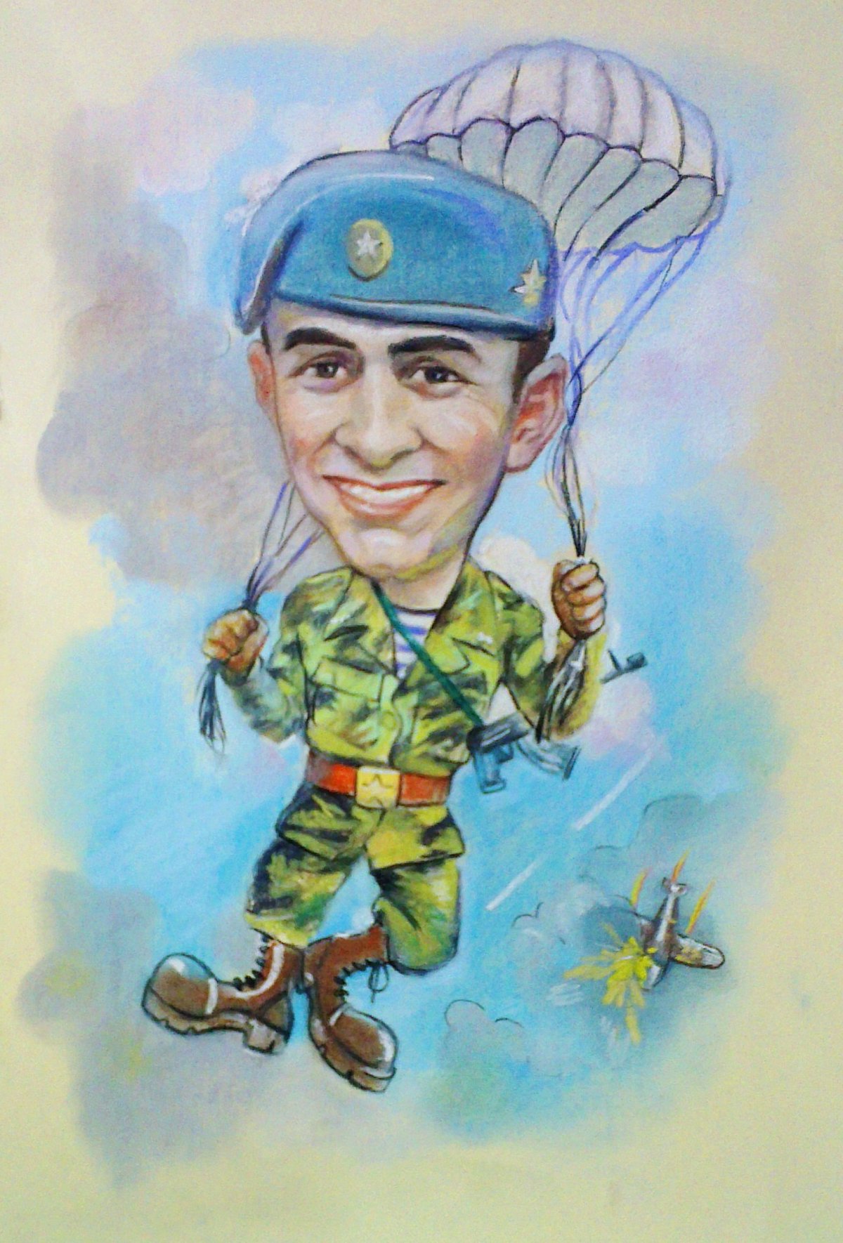 Военный парашют для детей