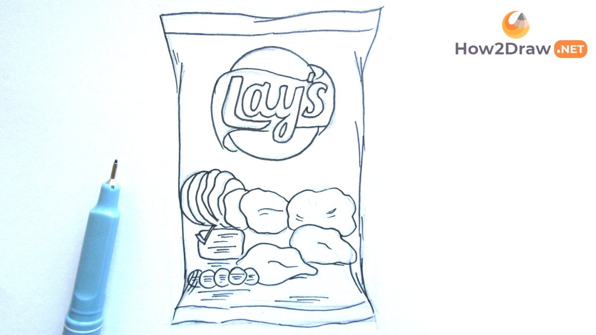 Чипсы милый рисунок