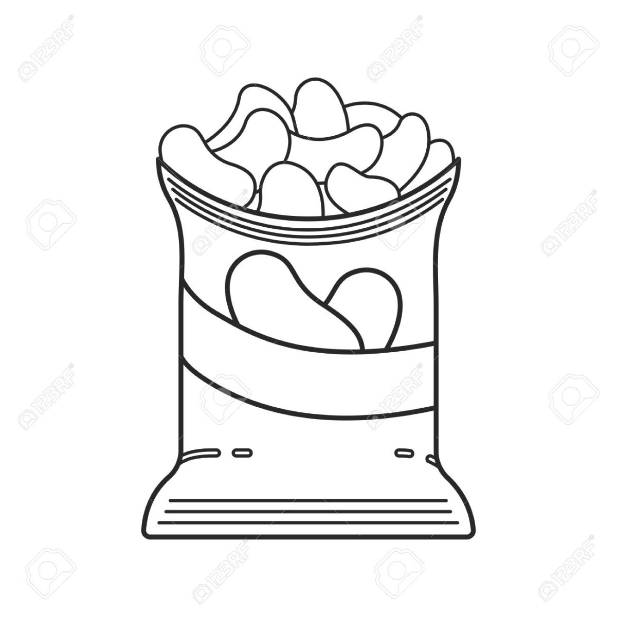 Раскраска чипсы