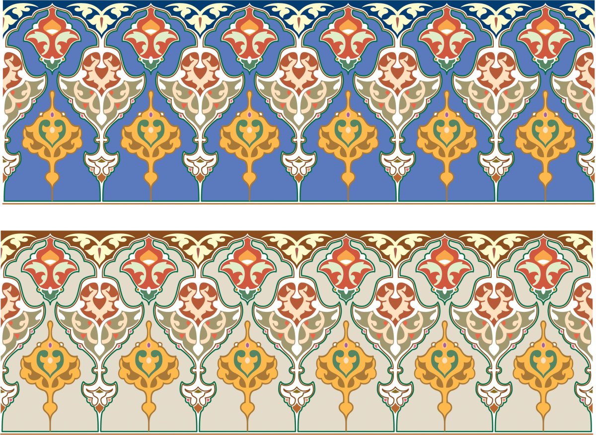 Арабский узор в полосе