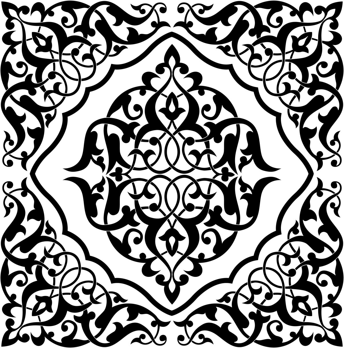 Таджикский узор вектор