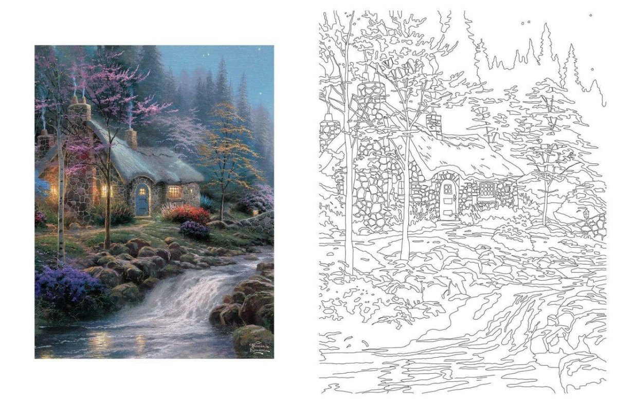 Сады. Раскраска