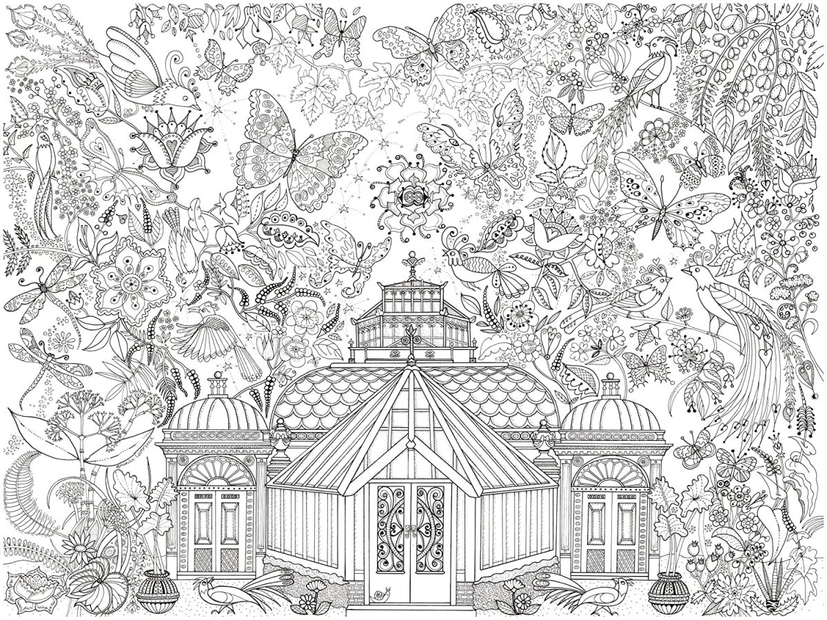 Раскраска антистресс замок