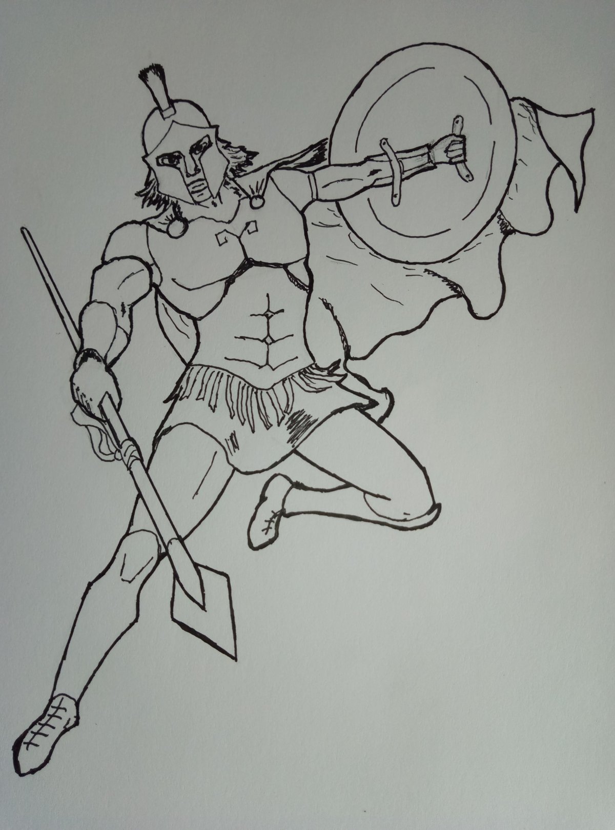 Спартанец рисунок