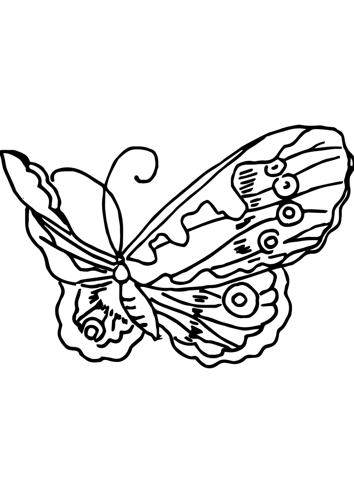 Бабочка Аполлон раскраска для детей