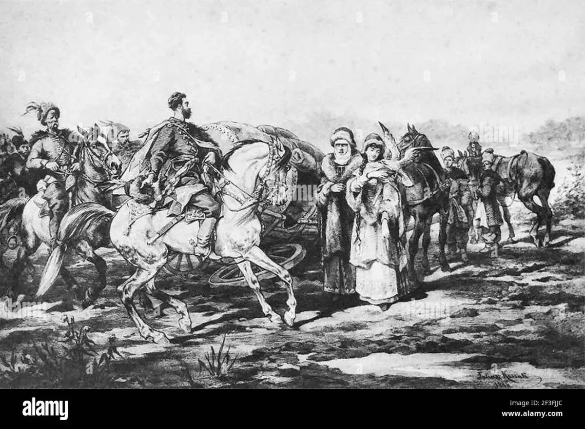 Юлиуш Коссак иллюстрации к Сенкевич потоп