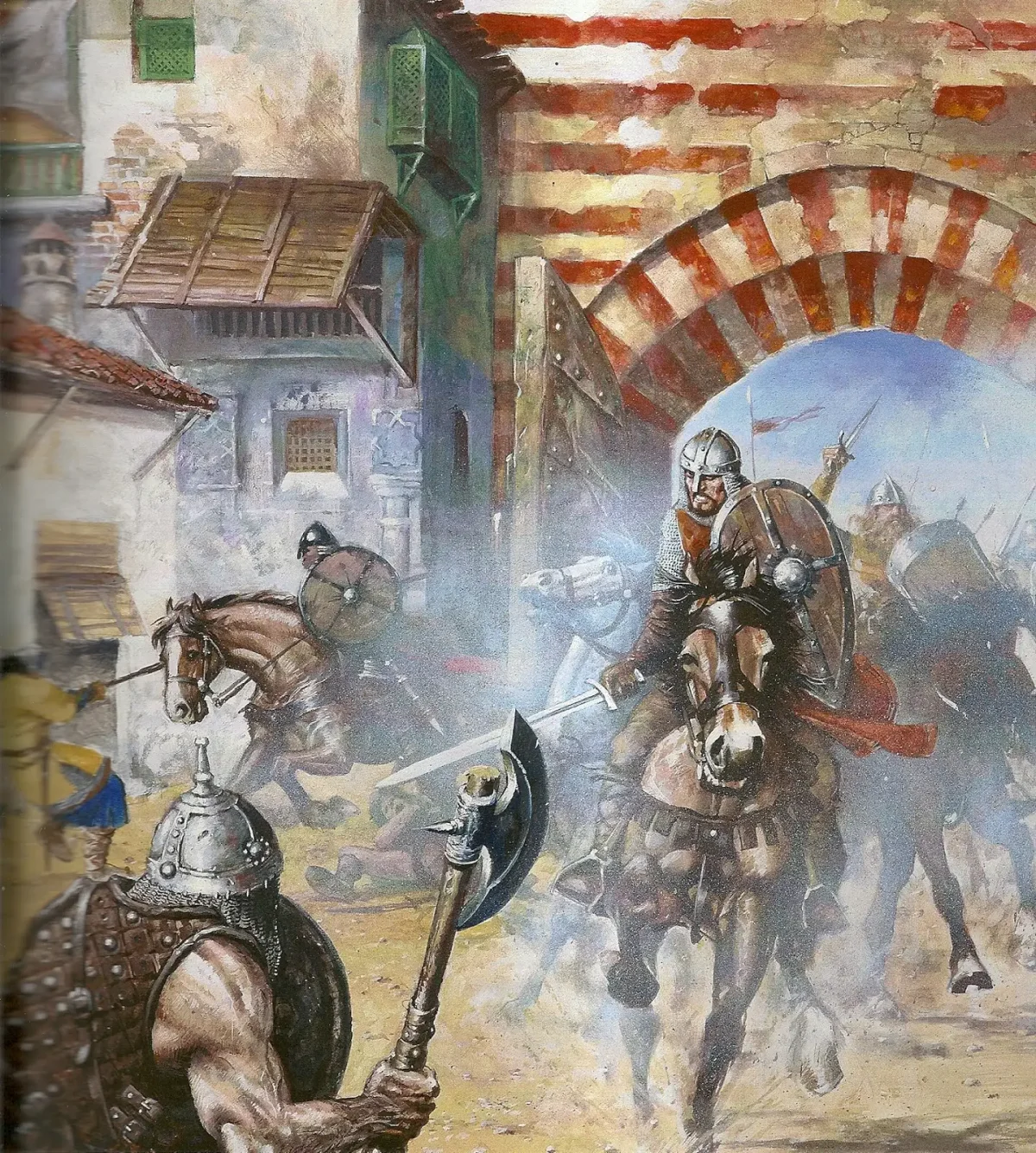 Средневековый рыцарь живопись