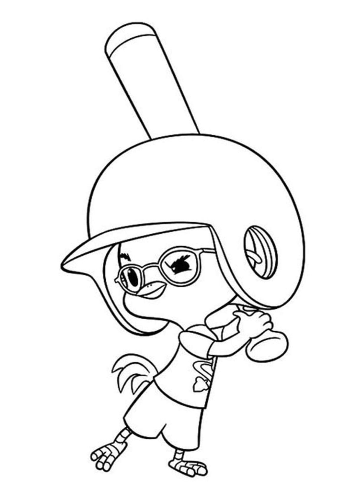 Цыпленок Цыпа раскраска