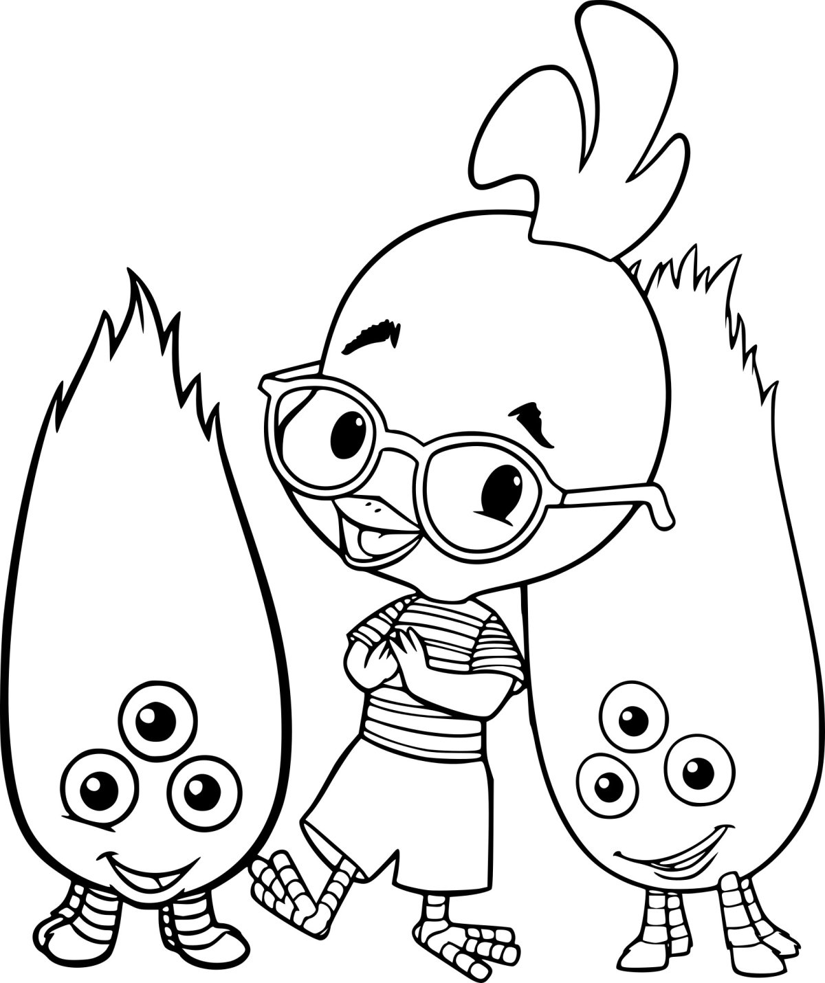 Цыпленок Цыпа раскраска