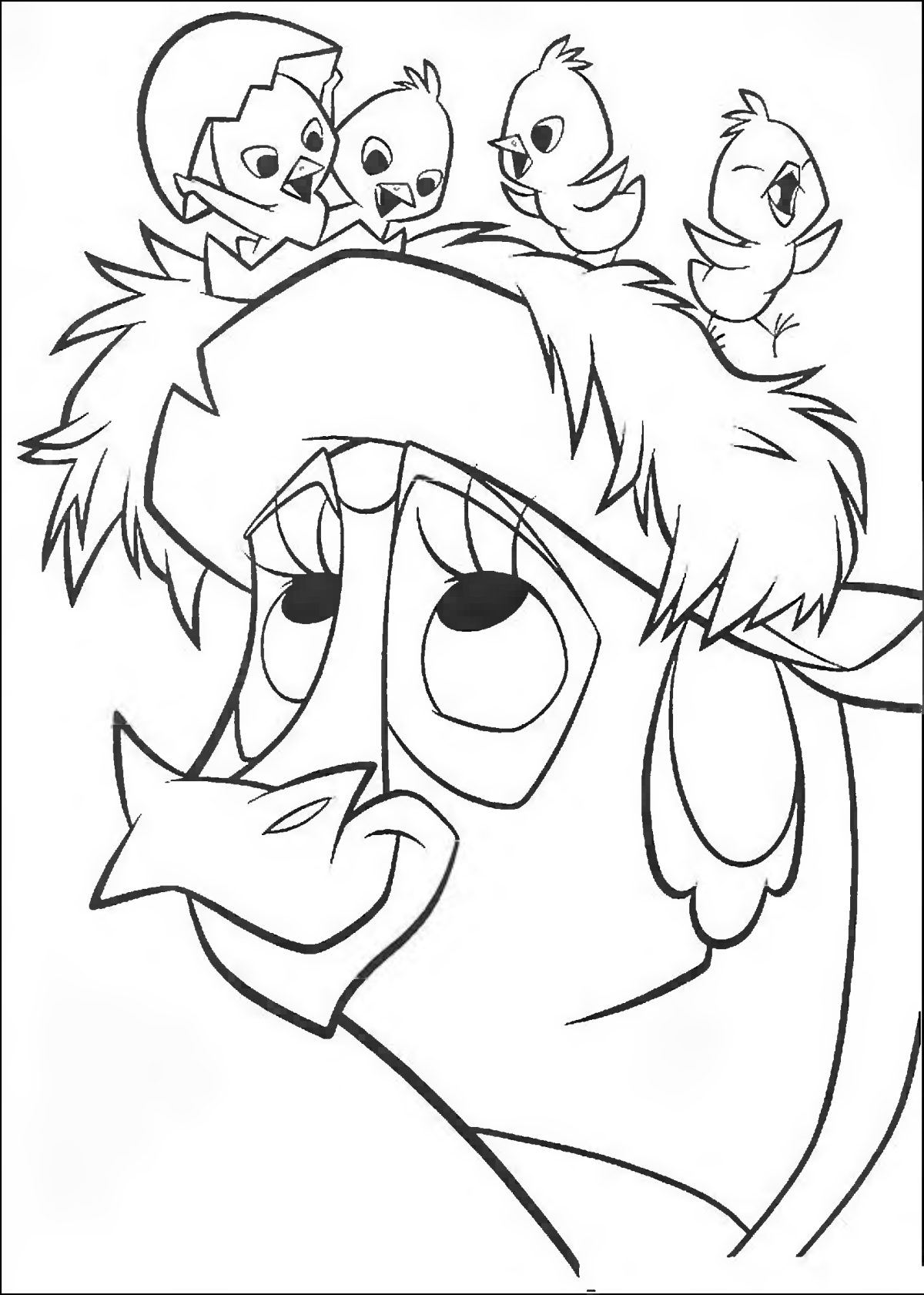 Цыпленок Цыпа раскраска