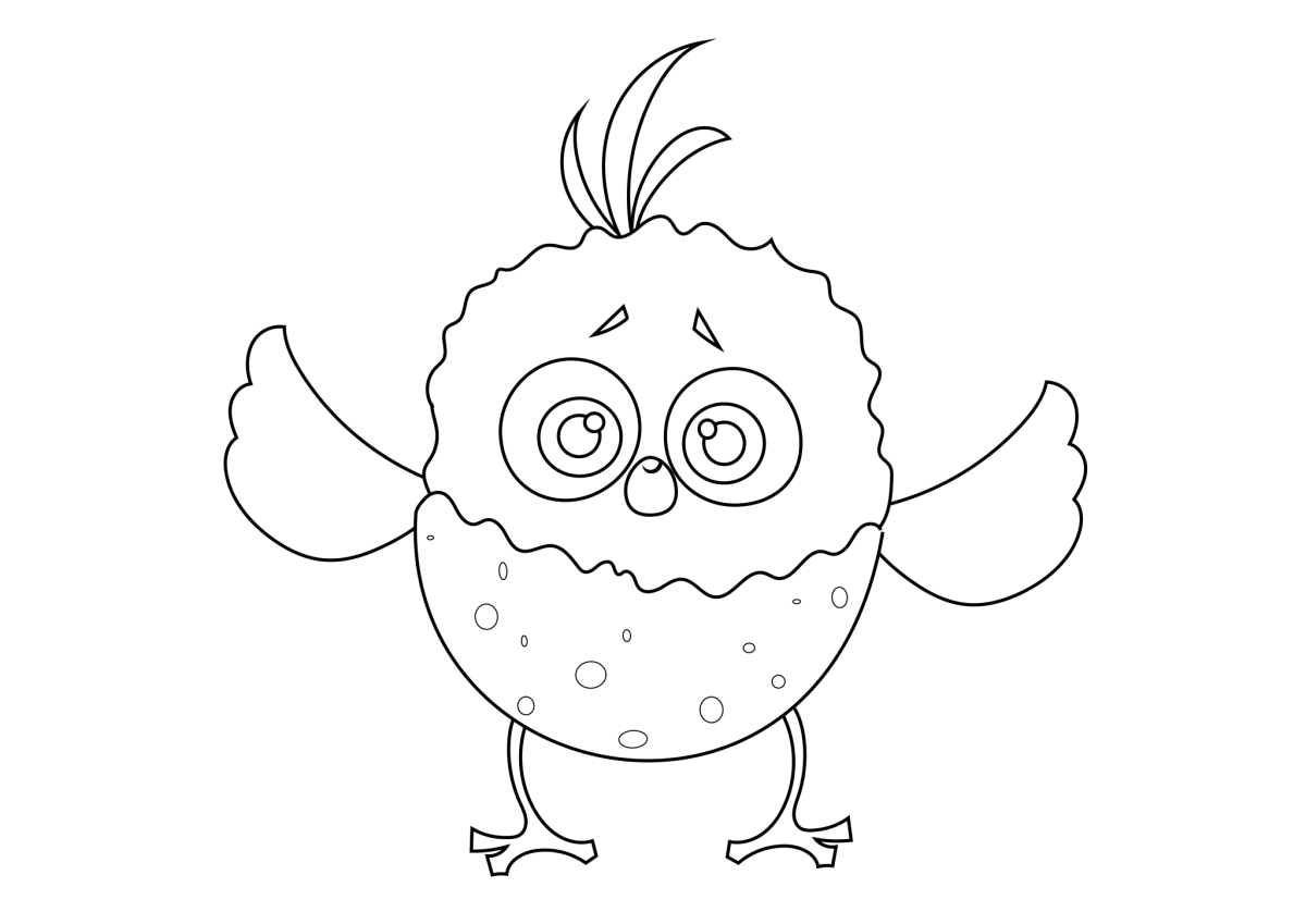 Цыпленок для раскрашивания