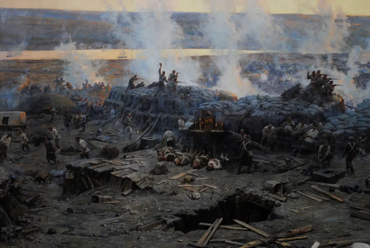 Рубо оборона Севастополя панорама