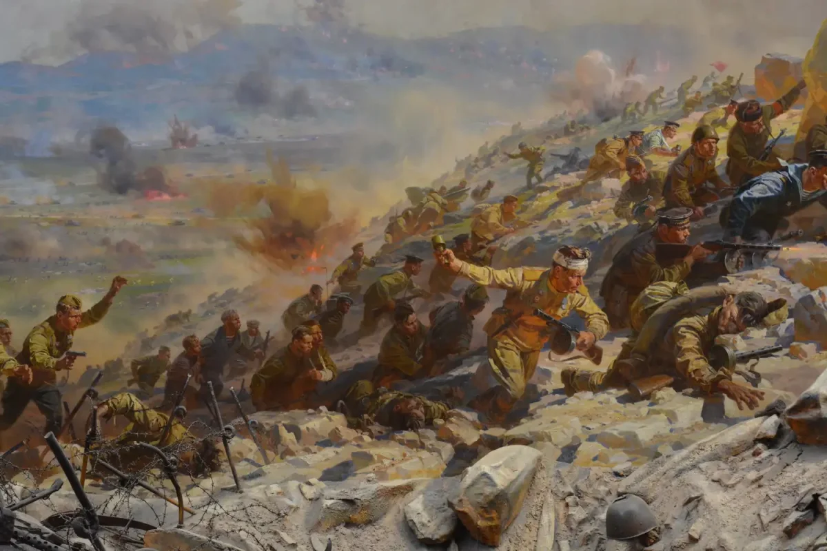 Диорама штурм сапун-горы Михаил Дзигунский