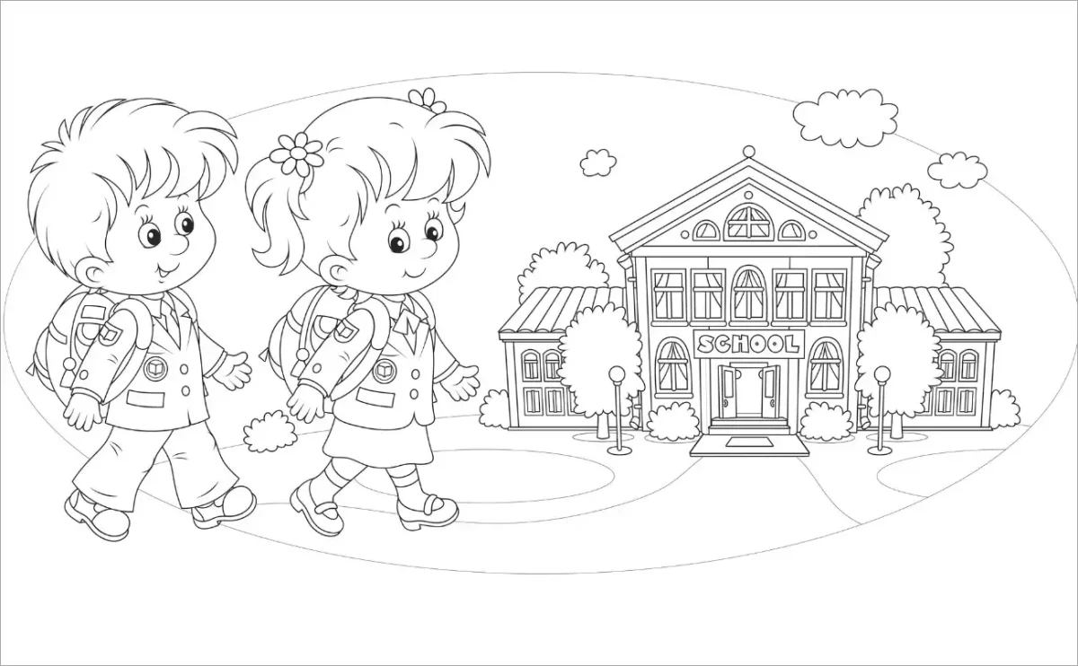 Собираемся в школу рисунок карандашом