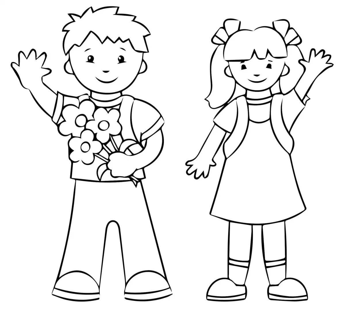 Раскраски на выпускной в детском саду для детей