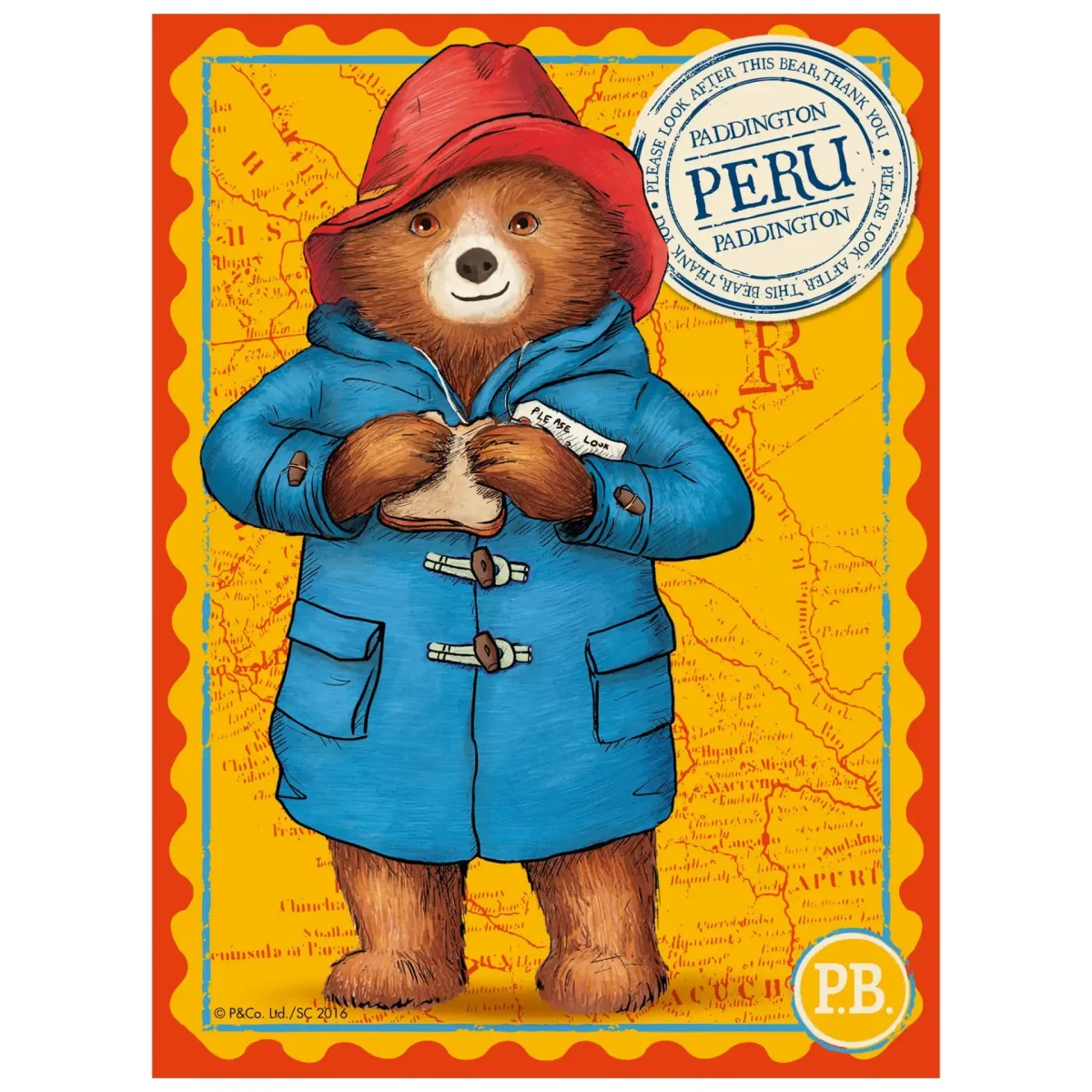 Паддингтон раскраска для детей