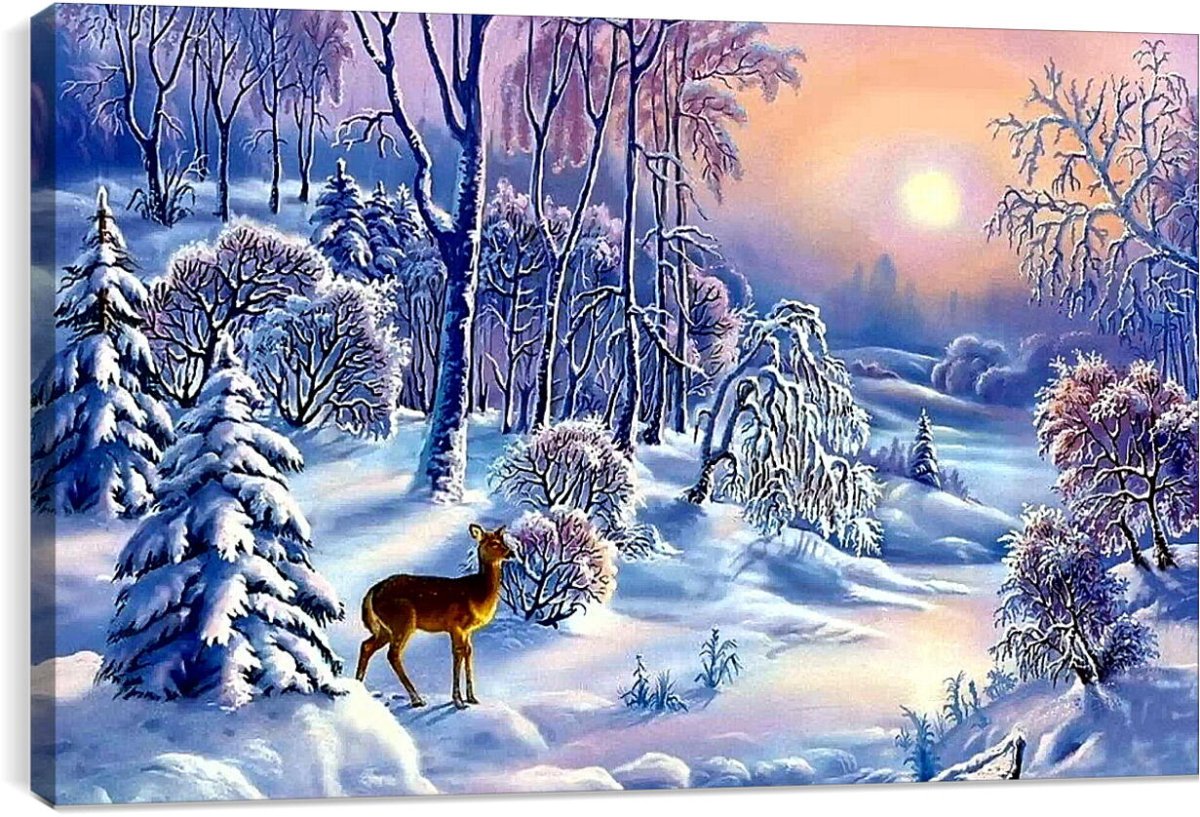 Зимнее утро картина Елена Николаевна Кораблева