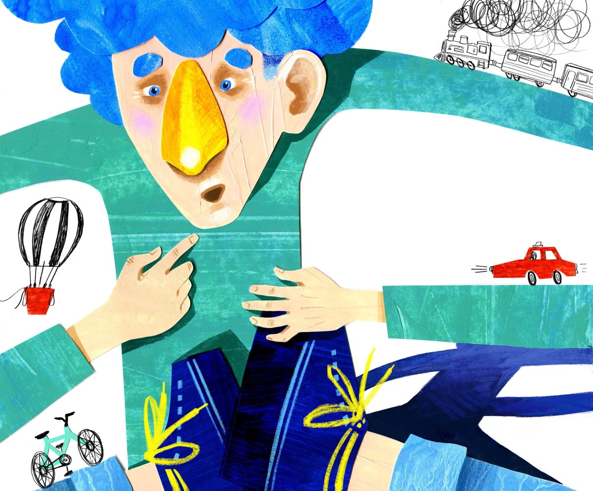 Иллюстрация к стихотворению врун Даниил Хармс