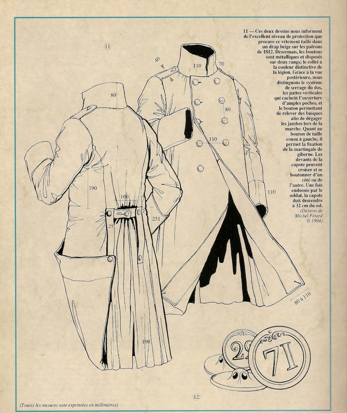 1812 Шинель выкройка