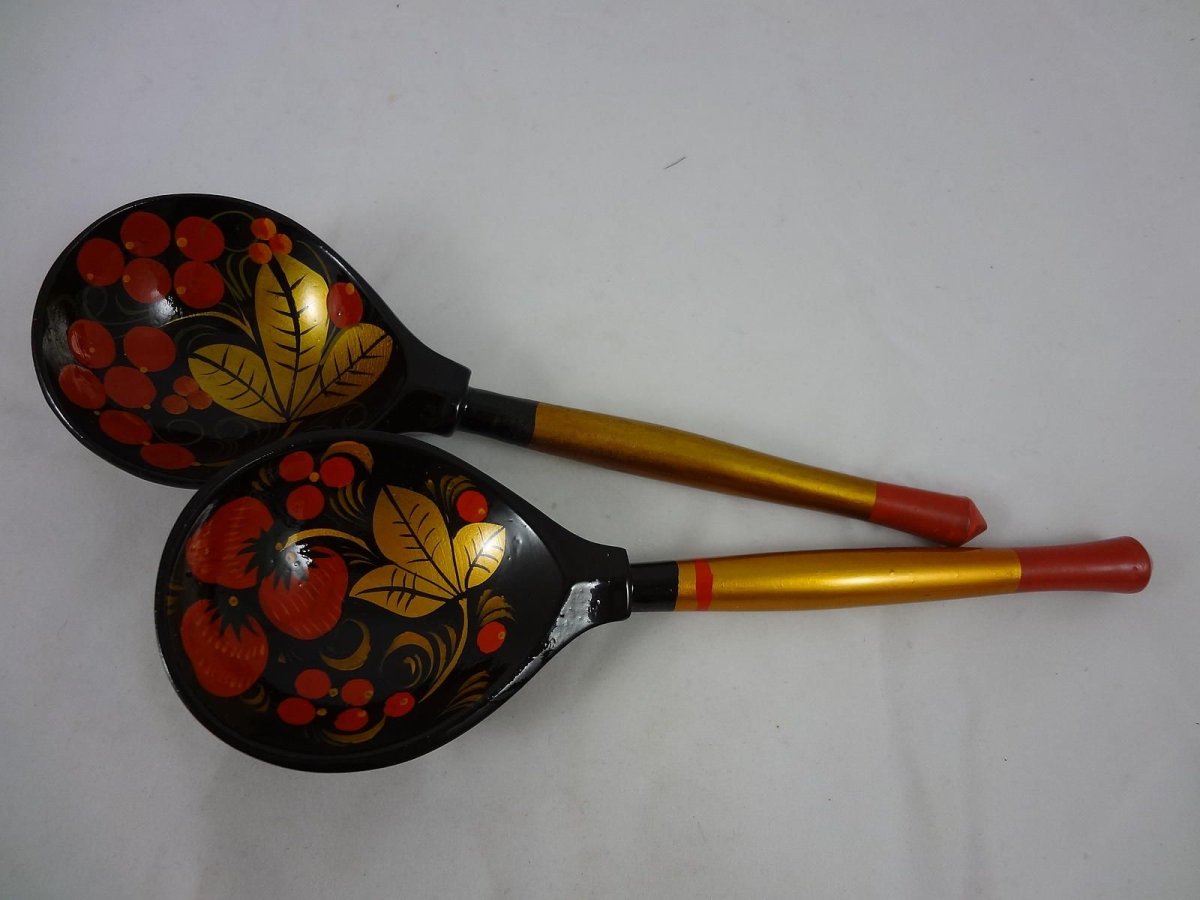 Ложка Хохлома вектор