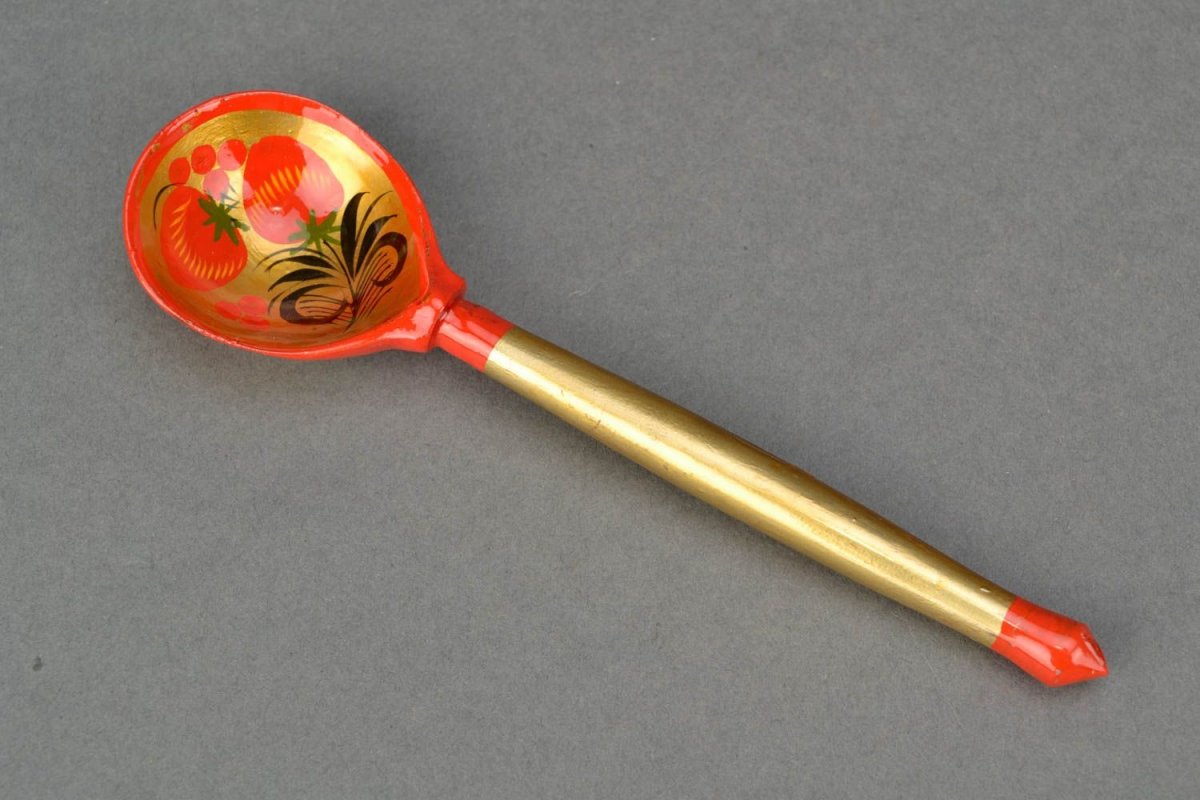 Деревянная ложка вектор