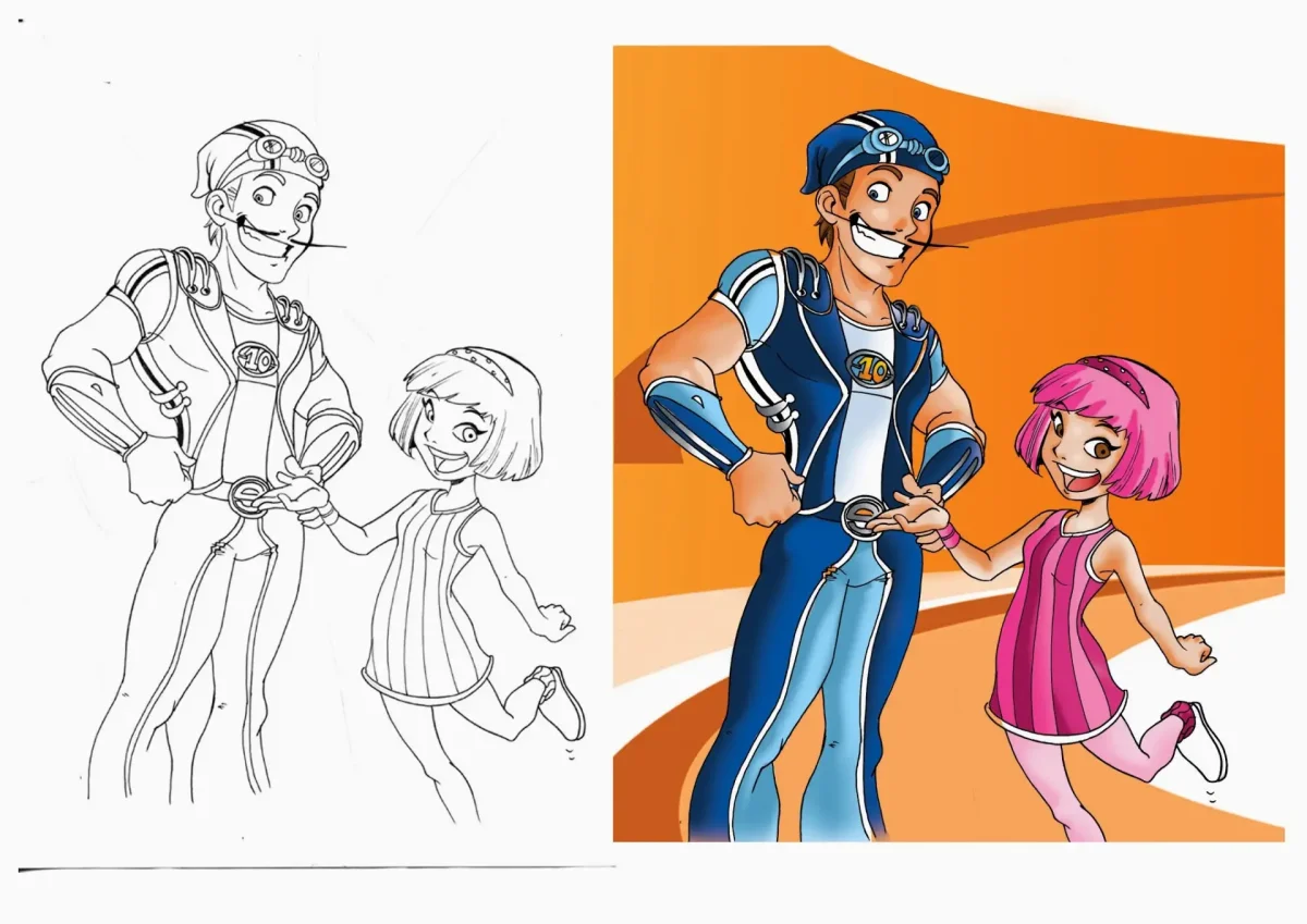 Спортакус и Стефани арт