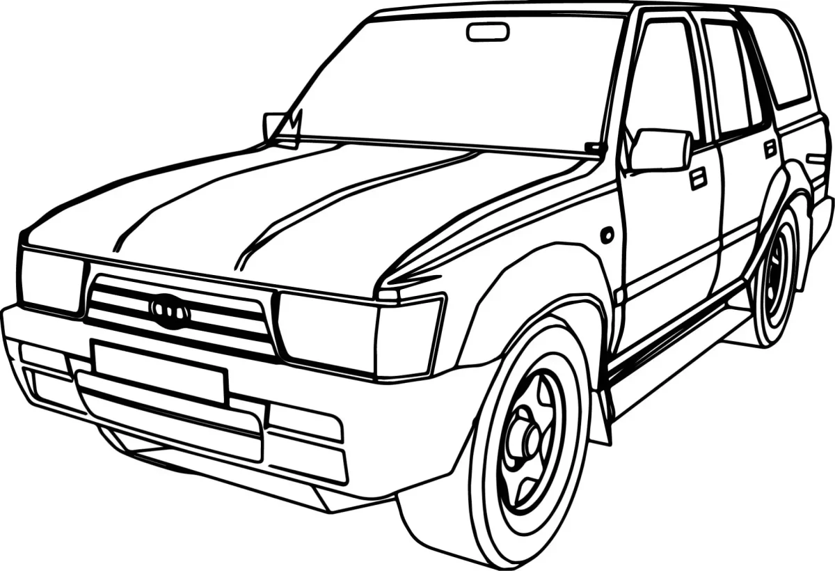 Toyota 4runner outline