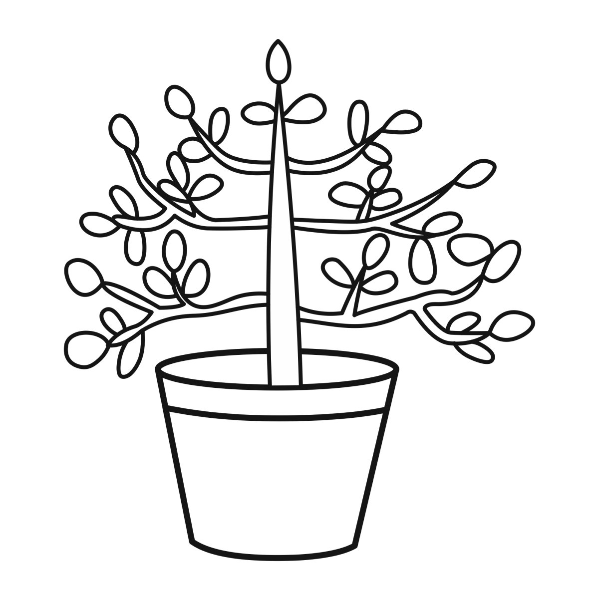 Растения на чертеже