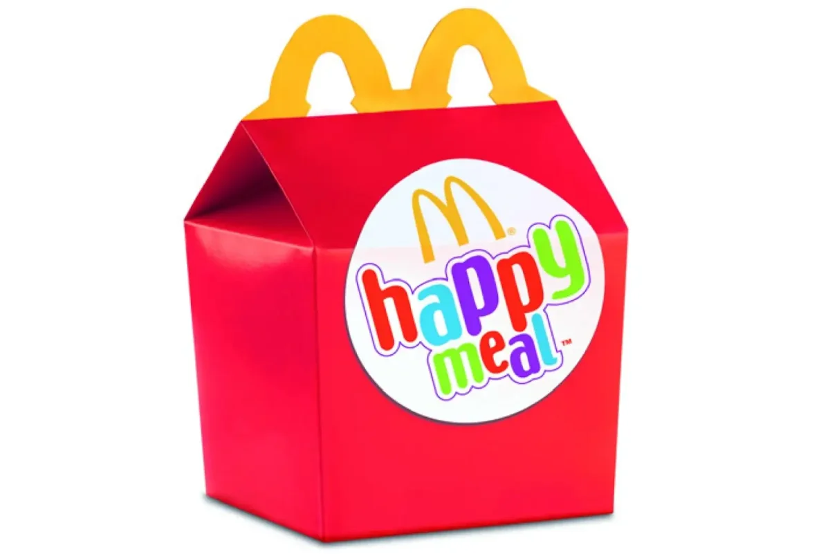 Хэппи мил коробка белая