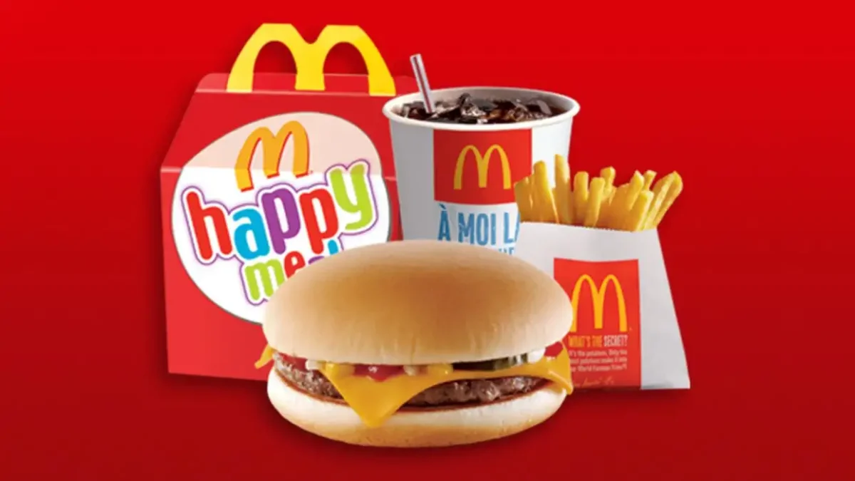 Макдональдс упаковка коробки Хэппи мил