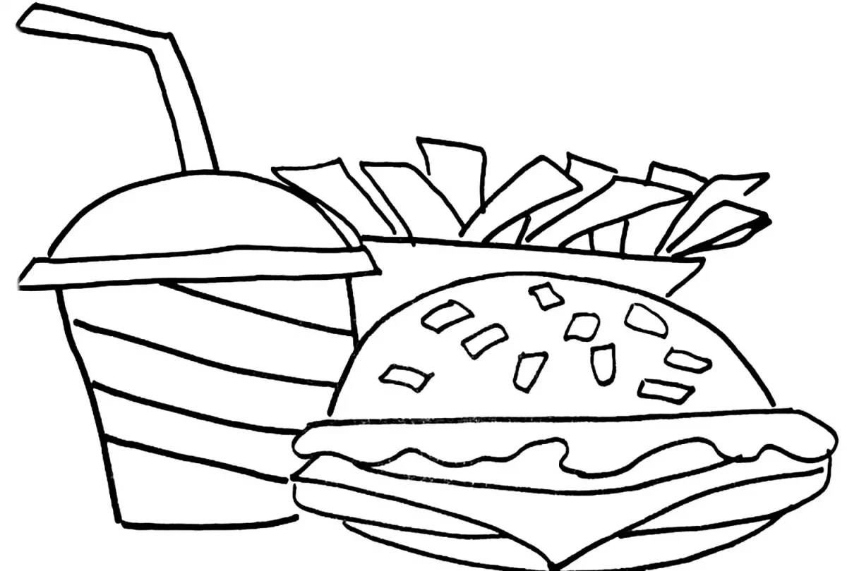 Раскраска Макдоналдс