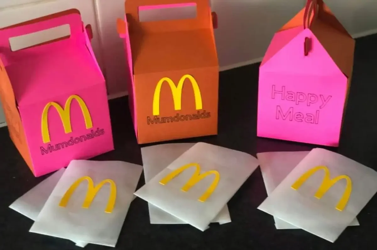 Развертка упаковки фри