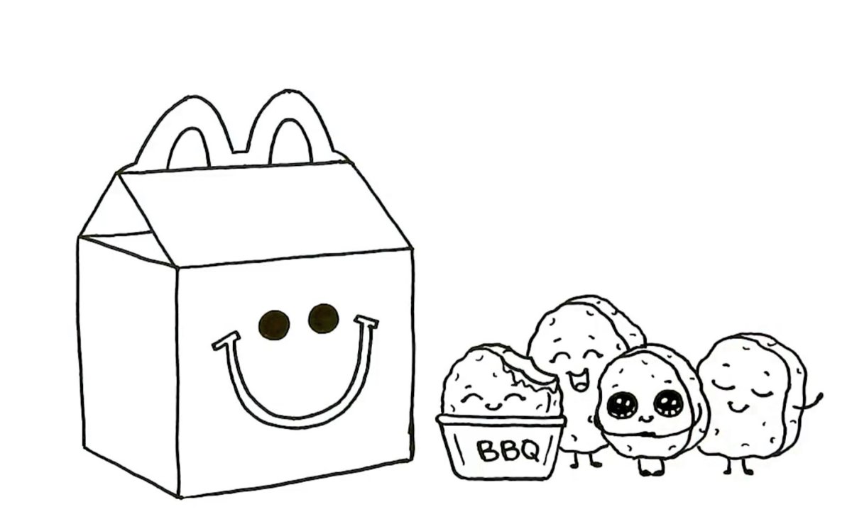 Хэппи мил макдональдс раскраска