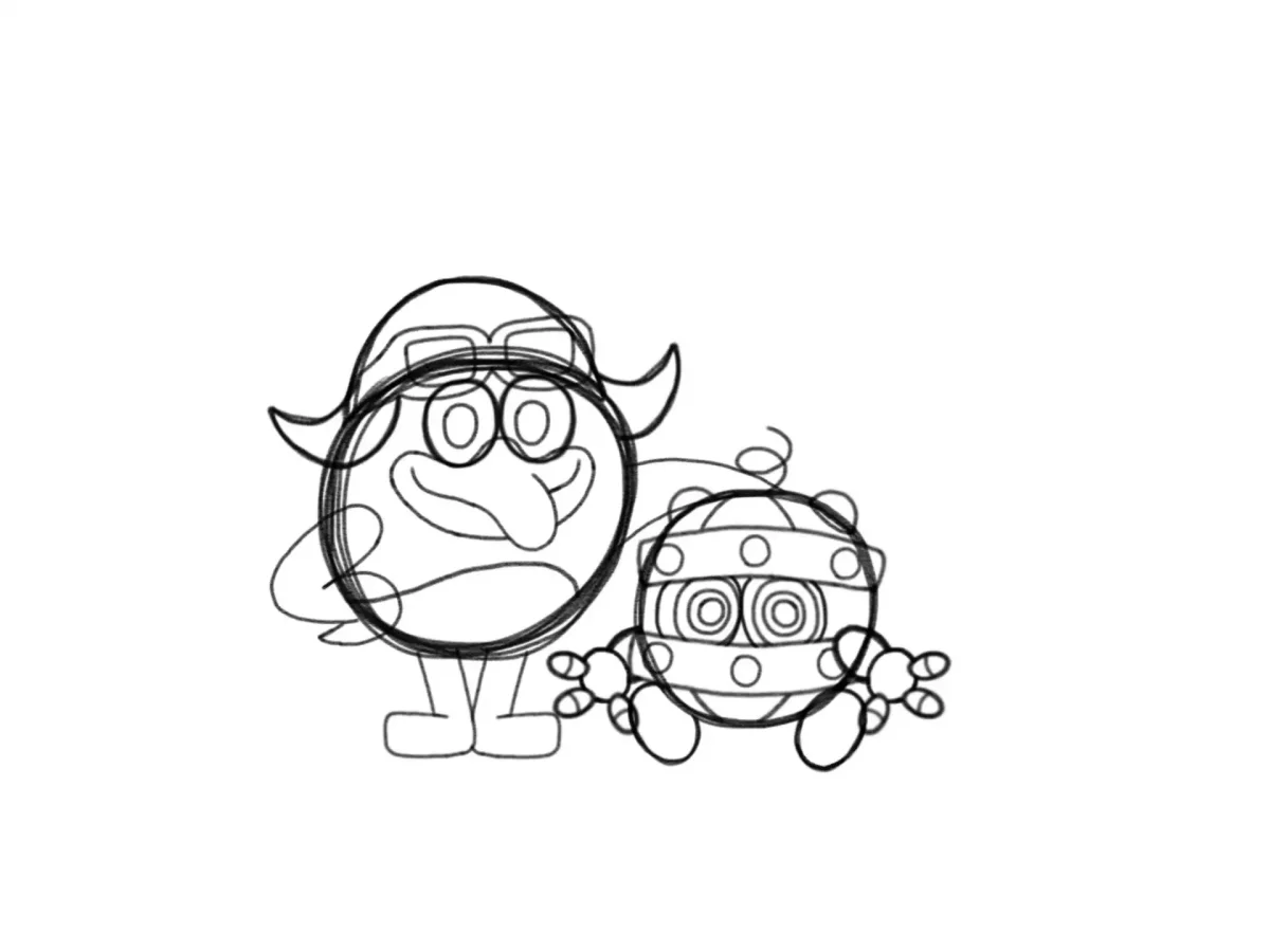 Раскраска Смешарики Биби