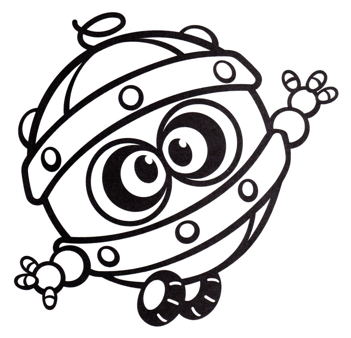 Шаролет из смешариков раскраска