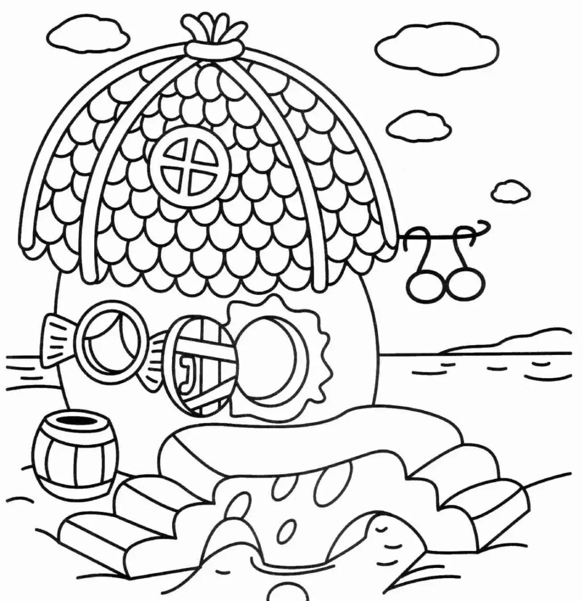 Смешарики домик ежика