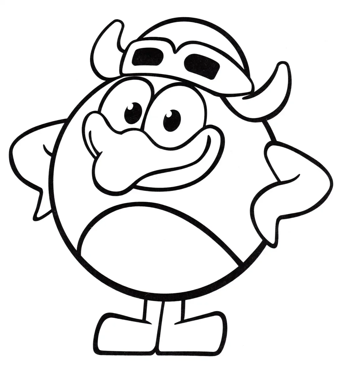 Раскраска Смешарики пин