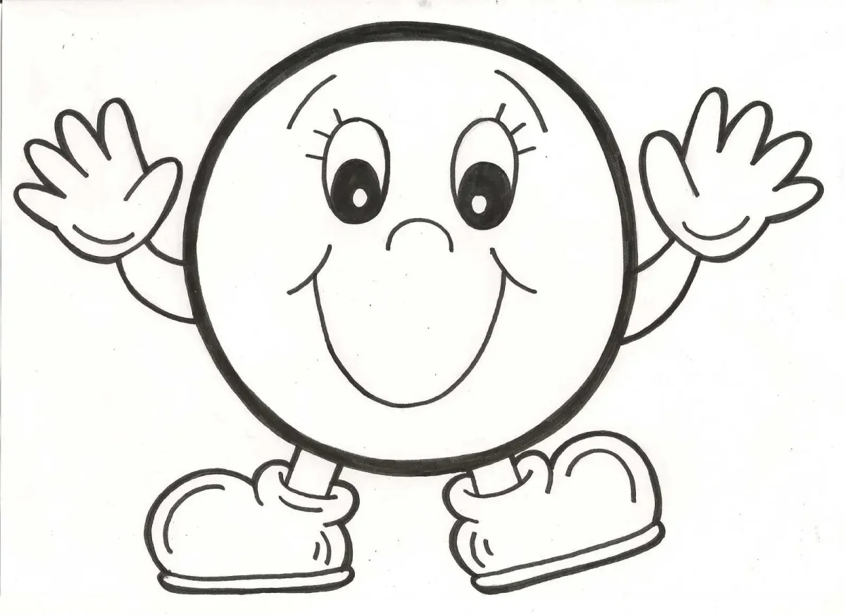 Раскраска "Колобок"