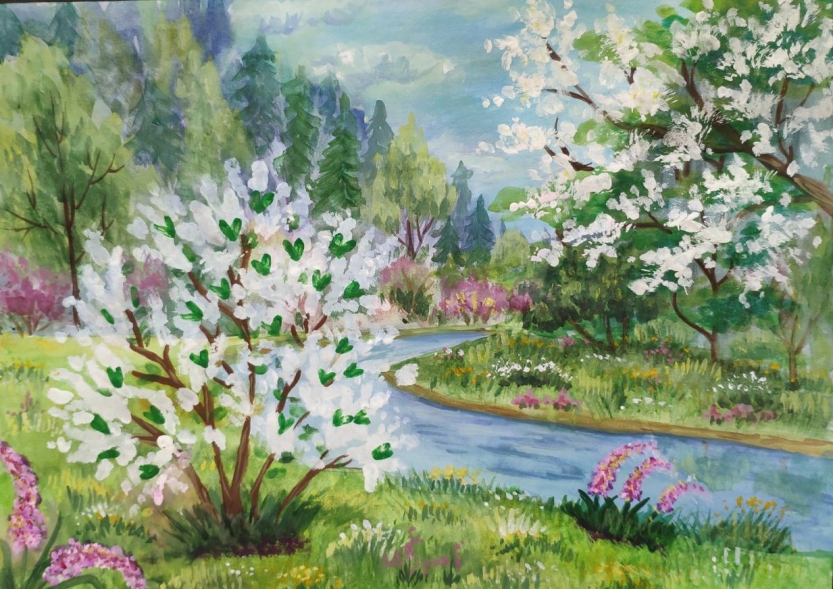 Картина Есенина черемуха