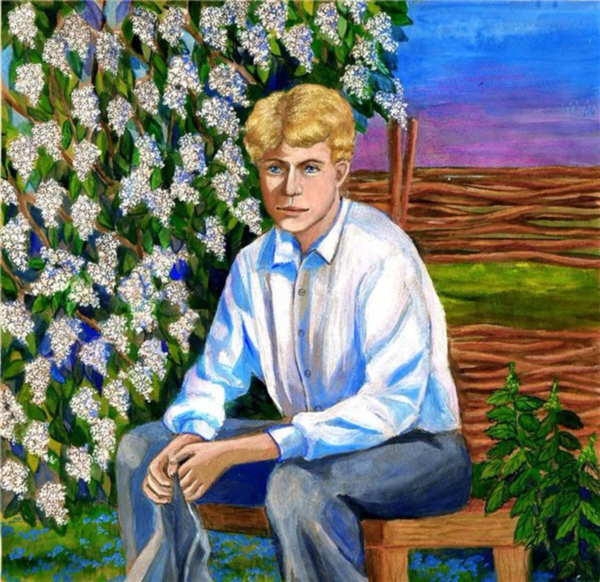 Сергей Есенин сыплет черемуха