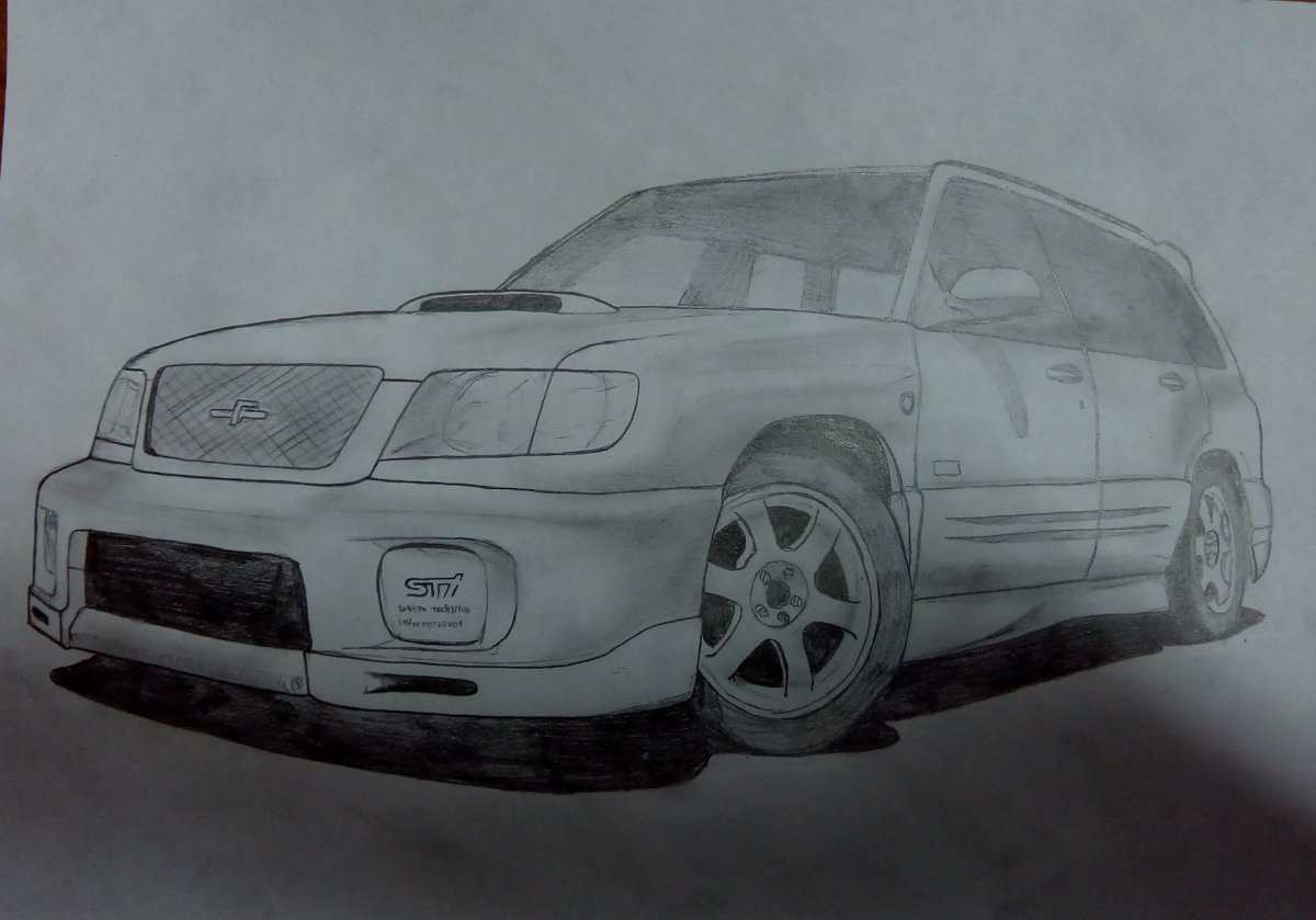 Subaru Forester sg5 рисунок