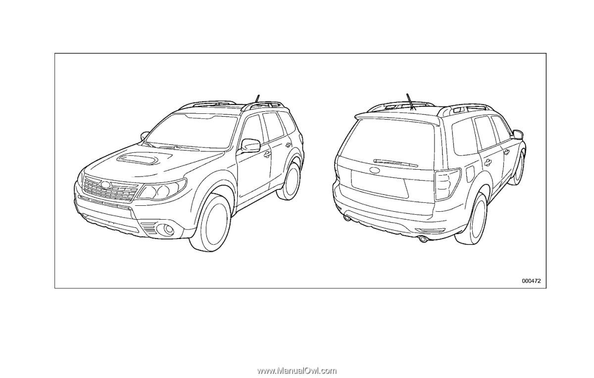 Subaru Forester 2007 чертеж