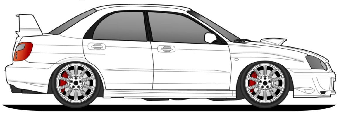 Субару с боку