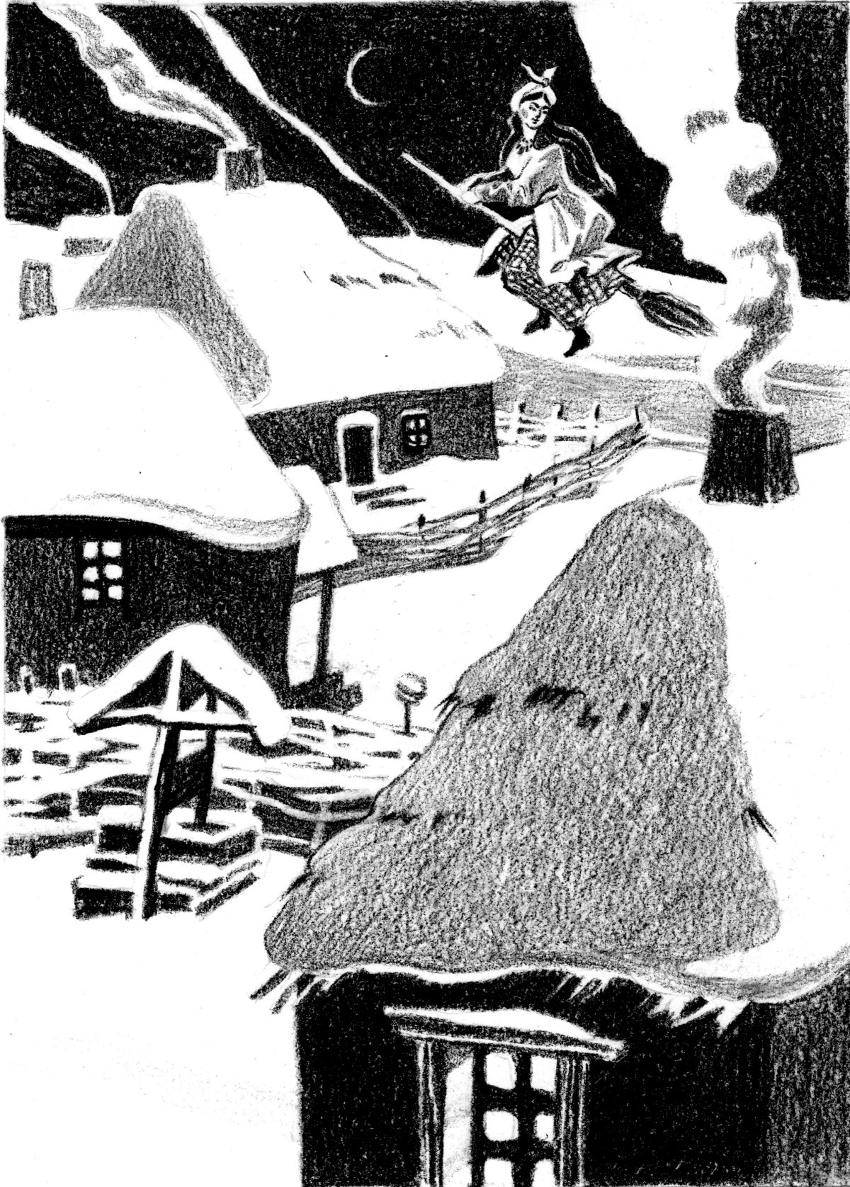 Ведьма Солоха иллюстрации