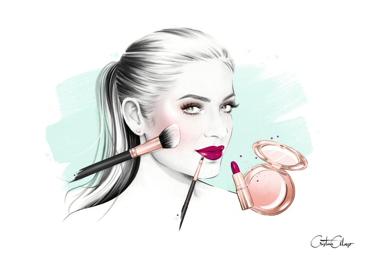 Визажист иллюстрация