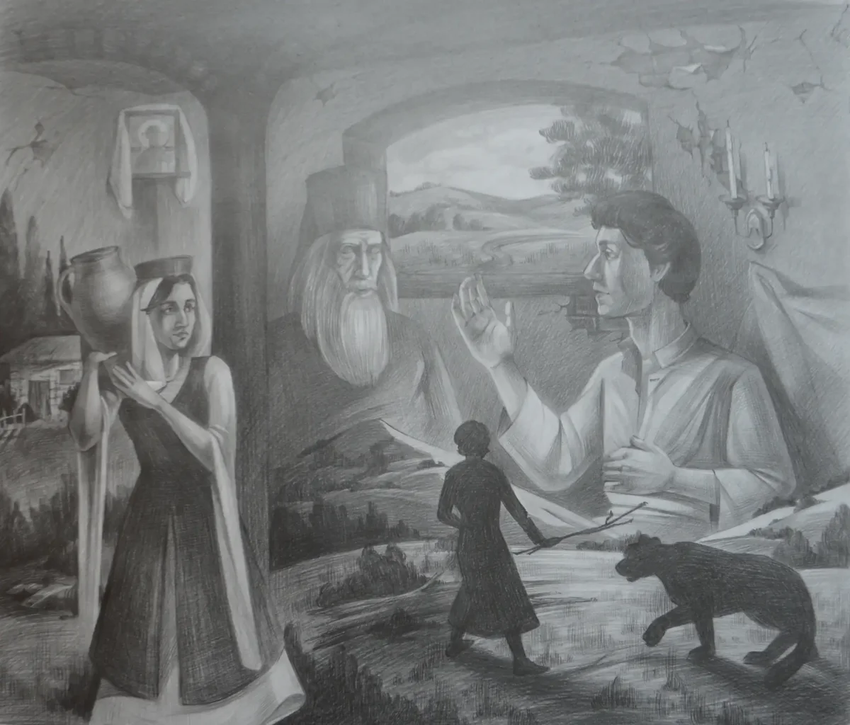 Стих Мцыри бой с Барсом